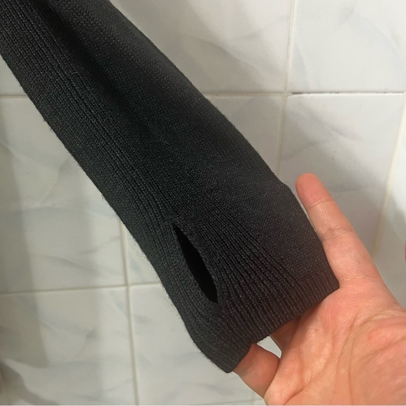 Lululemon Wrap Cardigan Hoodie Sweater Gray 8 Thumb Hole Athleisure Travel Yoga - Picture 3 of 11